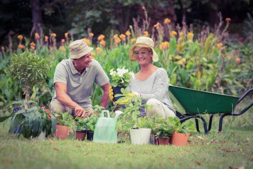 Gardeners Addington team sorting green waste for recycling