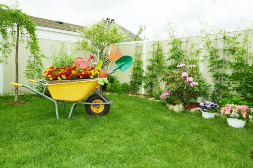 Addington garden landscaping with decorative planting and modern hardscaping